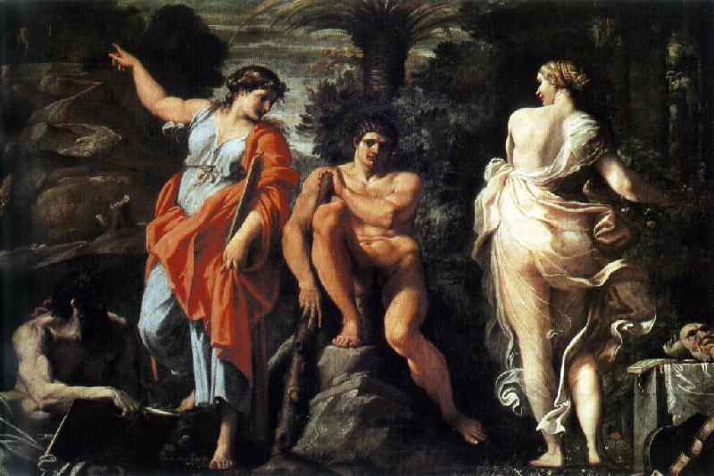 CARRACCI, Annibale The Choice of Heracles sd oil painting image